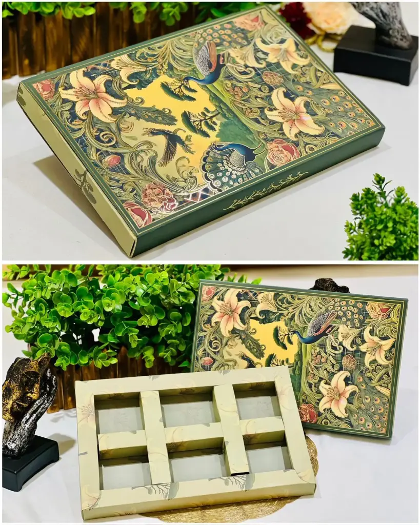Peacock Slider Box