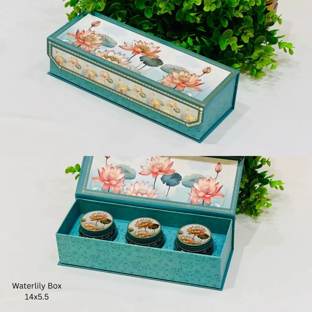 3 Pet Jar Water Lily Box