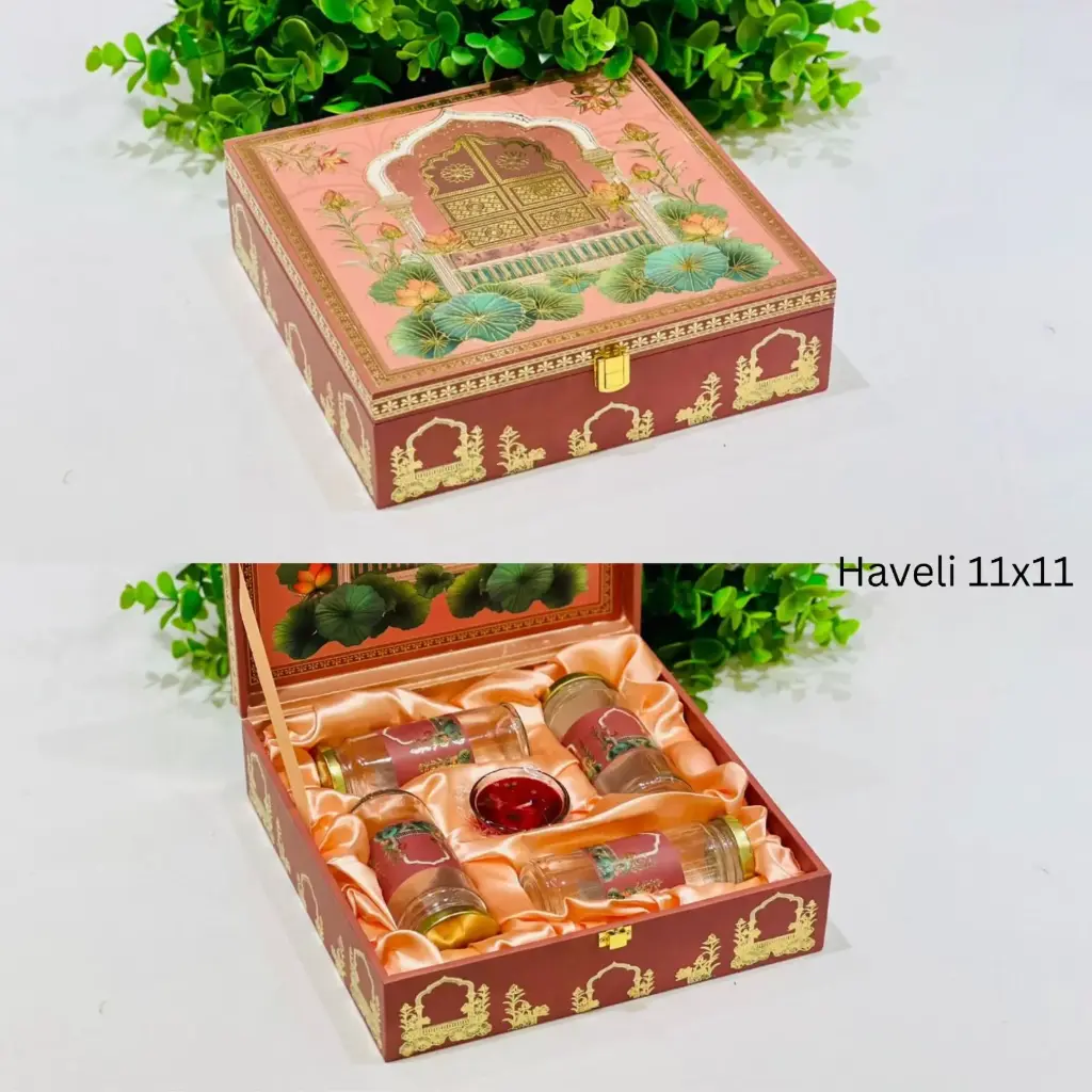 4 Jar+ Diya Haveli Box