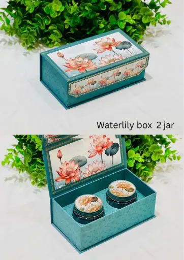 2 Pet Jar Water Lily Box