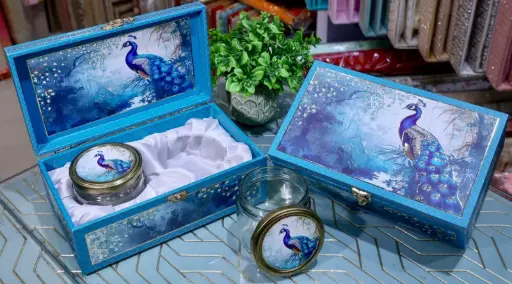 2 Jar Aqua Feathe Box